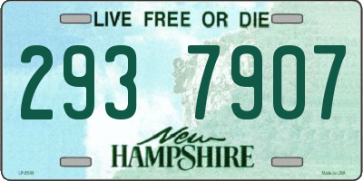 NH license plate 2937907