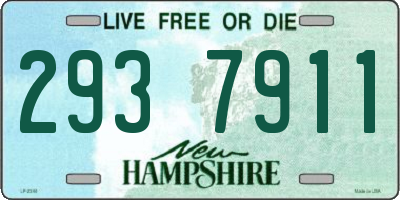 NH license plate 2937911