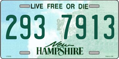 NH license plate 2937913