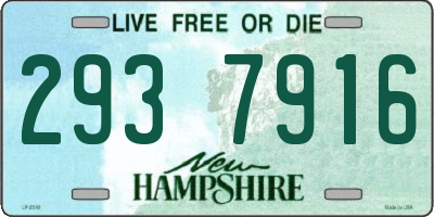 NH license plate 2937916