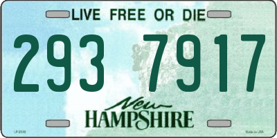 NH license plate 2937917