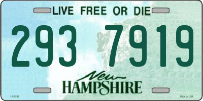 NH license plate 2937919