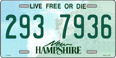 NH license plate 2937936