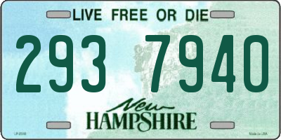 NH license plate 2937940