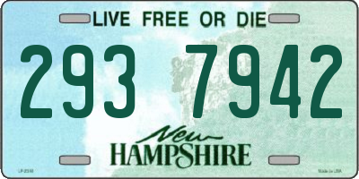 NH license plate 2937942