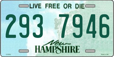 NH license plate 2937946