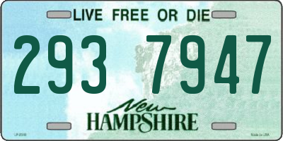 NH license plate 2937947