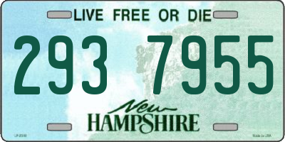 NH license plate 2937955