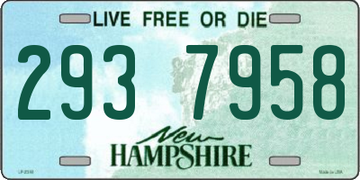 NH license plate 2937958