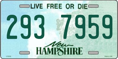 NH license plate 2937959
