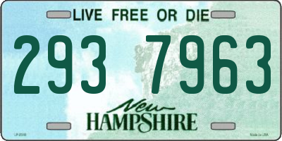NH license plate 2937963