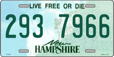 NH license plate 2937966