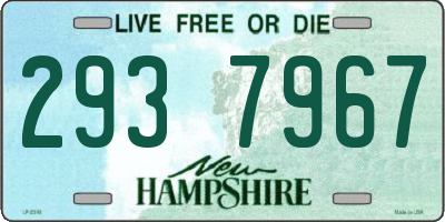 NH license plate 2937967