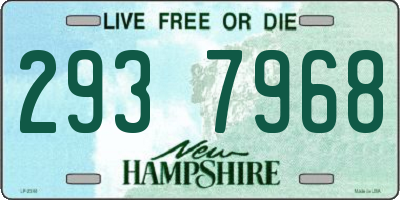 NH license plate 2937968