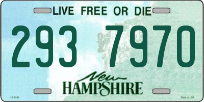 NH license plate 2937970