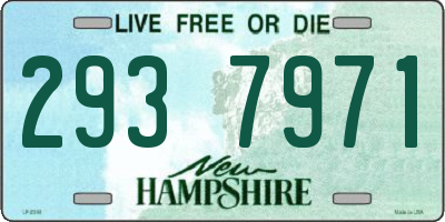 NH license plate 2937971