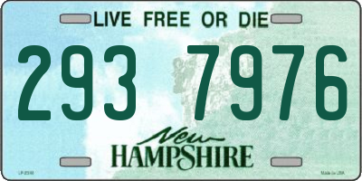 NH license plate 2937976