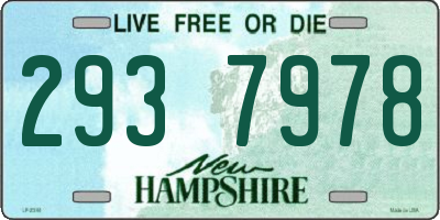 NH license plate 2937978