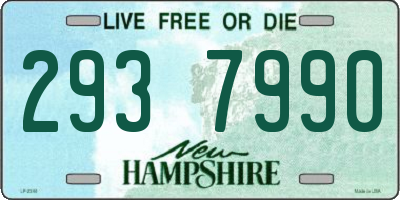 NH license plate 2937990