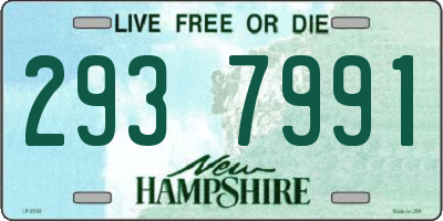 NH license plate 2937991