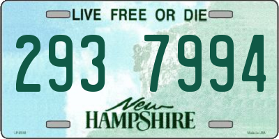 NH license plate 2937994