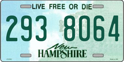 NH license plate 2938064
