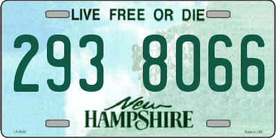 NH license plate 2938066