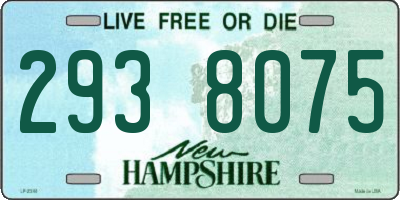 NH license plate 2938075