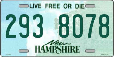 NH license plate 2938078