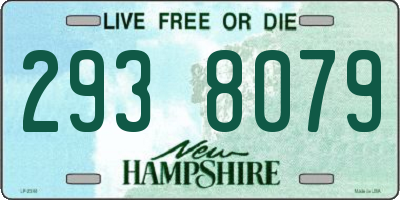 NH license plate 2938079