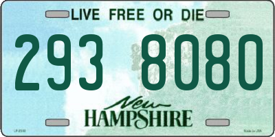 NH license plate 2938080
