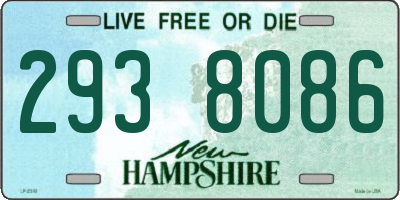 NH license plate 2938086