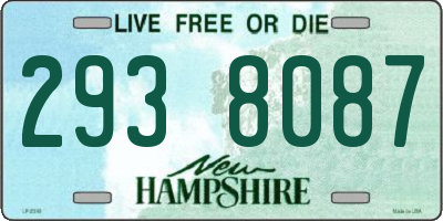 NH license plate 2938087