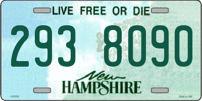 NH license plate 2938090