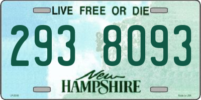NH license plate 2938093
