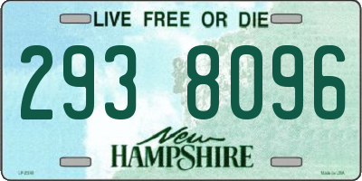 NH license plate 2938096