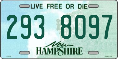 NH license plate 2938097