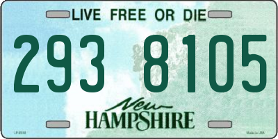 NH license plate 2938105