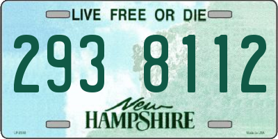 NH license plate 2938112