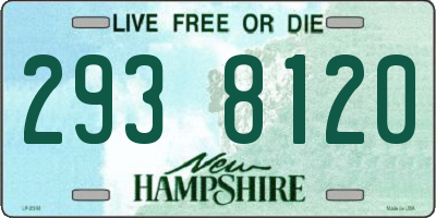 NH license plate 2938120