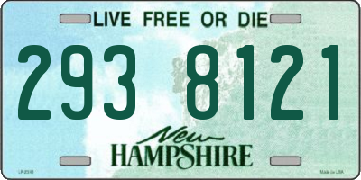 NH license plate 2938121