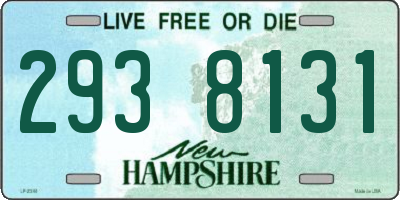 NH license plate 2938131