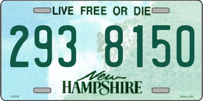 NH license plate 2938150