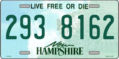 NH license plate 2938162