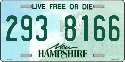 NH license plate 2938166