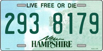 NH license plate 2938179