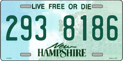 NH license plate 2938186