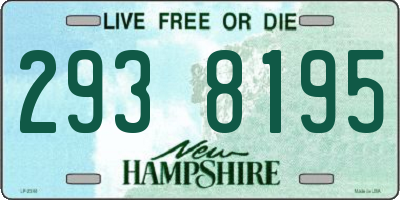 NH license plate 2938195