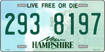 NH license plate 2938197