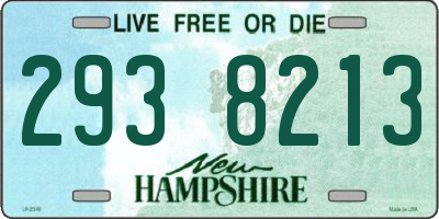 NH license plate 2938213